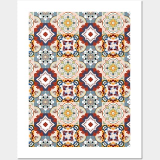 Azulejo #5- vector Portuguese Moorish pattern Posters and Art